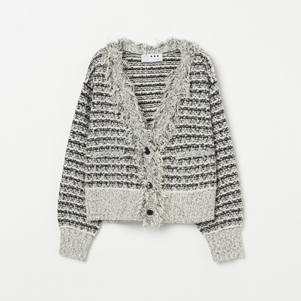 TD TWEEDY STITCH CARDIGAN 詳細画像 ブラック 1