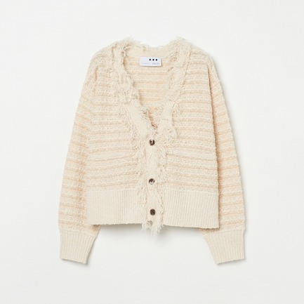 TD TWEEDY STITCH CARDIGAN 詳細画像 ベージュ 1