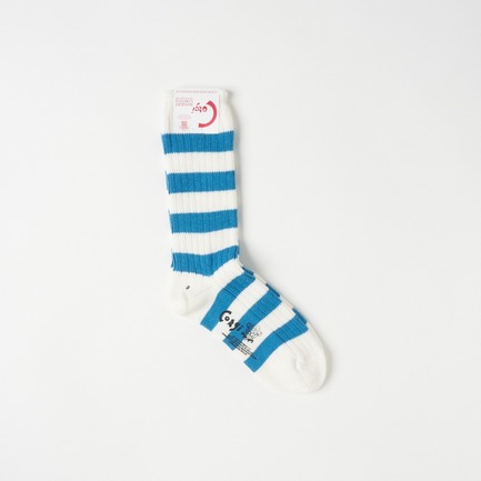 CORGI STRIPE SOCKS 詳細画像 スカイブルー 1