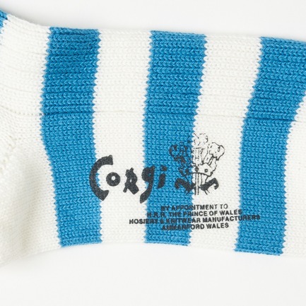 CORGI STRIPE SOCKS 詳細画像 スカイブルー 5