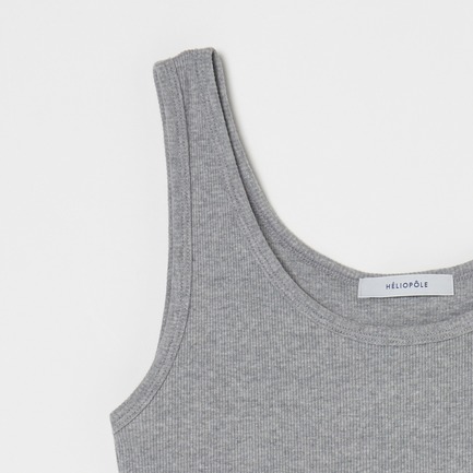 RIB TANK TOP 詳細画像 ミディアムグレー 3