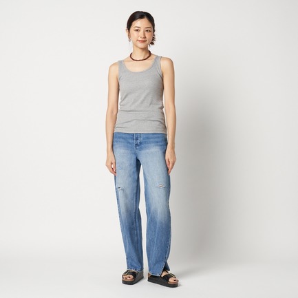 RIB TANK TOP 詳細画像 ミディアムグレー 5