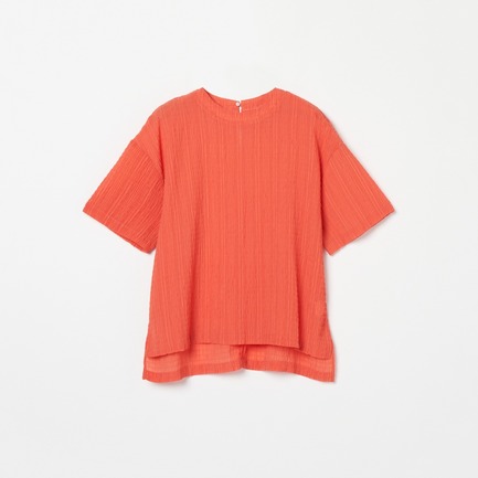 SHEERSUCKER TEE BLOUSE