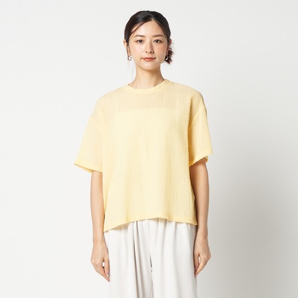 SEERSUCKER TEE BLOUSE 詳細画像 イエロー 1