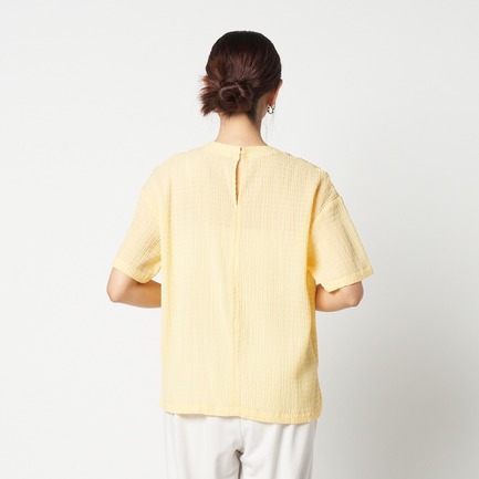 SEERSUCKER TEE BLOUSE 詳細画像 イエロー 3