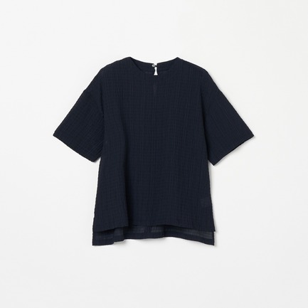SHEERSUCKER TEE BLOUSE
