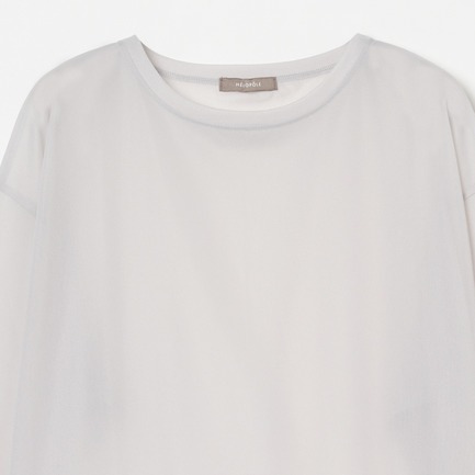 SHEER LONG SLEEVE TEE 詳細画像 ライトグレー 2