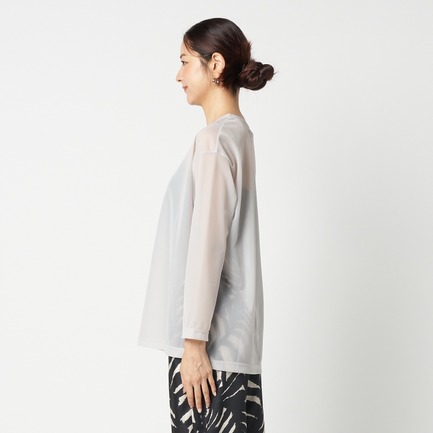 SHEER LONG SLEEVE TEE 詳細画像 ライトグレー 6