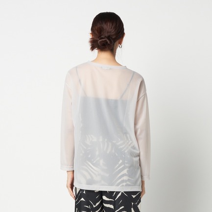 SHEER LONG SLEEVE TEE 詳細画像 ライトグレー 7