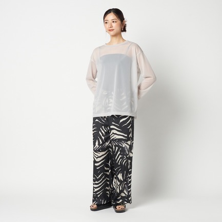 SHEER LONG SLEEVE TEE 詳細画像 ライトグレー 9