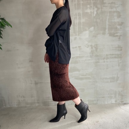 SHEER LONG SLEEVE TEE 詳細画像 ライトグレー 2