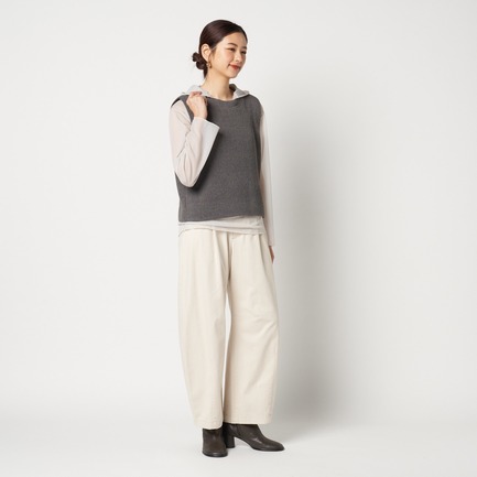 SHEER HOODIE PULLOVER 詳細画像 ライトグレー 1