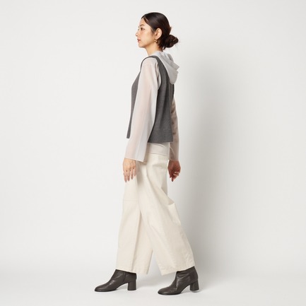 SHEER HOODIE PULLOVER 詳細画像 ライトグレー 2