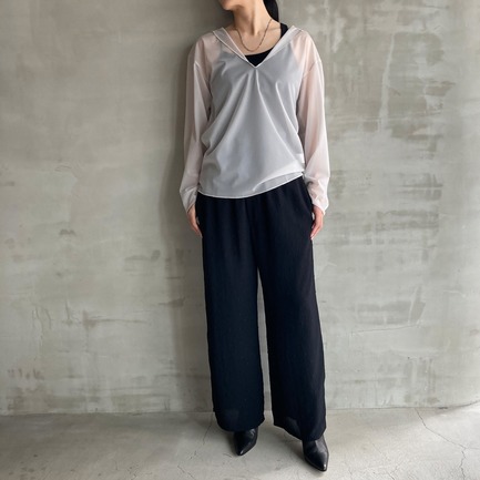 SHEER HOODIE PULLOVER 詳細画像 ライトグレー 3
