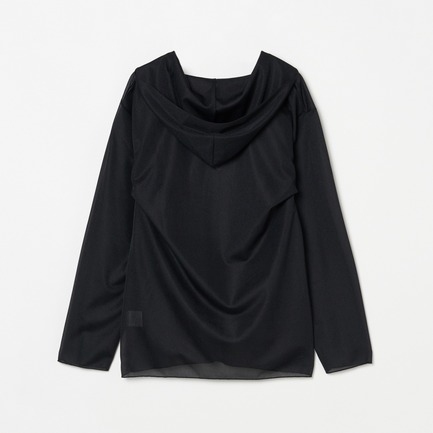 SHEER HOODIE PULLOVER 詳細画像 ブラック 1