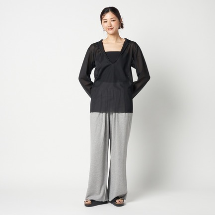 SHEER HOODIE PULLOVER 詳細画像 ブラック 10
