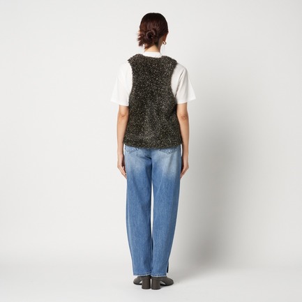 GLITTER KNIT GILET 詳細画像 ブラック 3