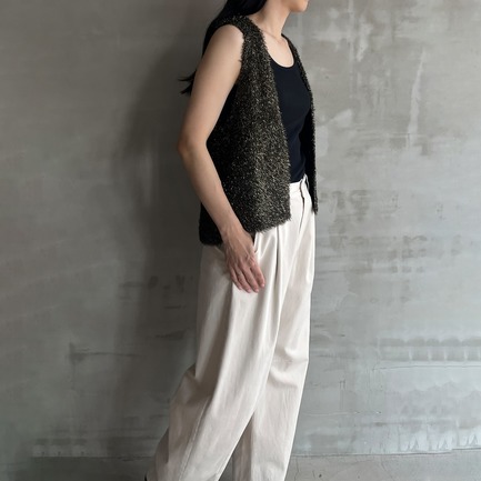 GLITTER KNIT GILET 詳細画像 ブラック 8
