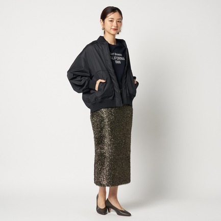 GLITTER KNIT SKIRT 詳細画像 ブラック 6