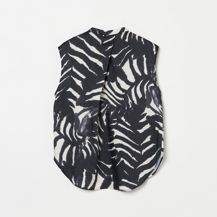 ARGENTI PRINT SLEEVELESS BLOUSE 詳細画像 ブラック 1