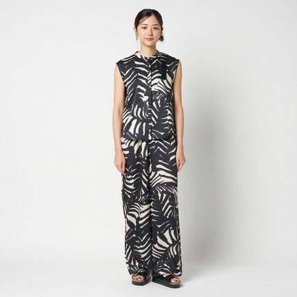 ARGENTI PRINT SLEEVELESS BLOUSE 詳細画像 ブラック 6