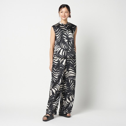ARGENTI PRINT SLEEVELESS BLOUSE 詳細画像 ブラック 9