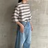 GLITTER STRIPE TEE BLOUSE 詳細画像