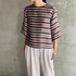 GLITTER STRIPE TEE BLOUSE 詳細画像