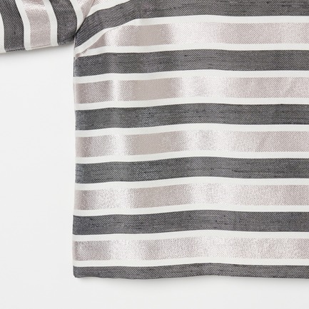 GLITTER STRIPE TEE BLOUSE 詳細画像 ベージュ 4