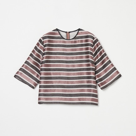GLITTER STRIPE TEE BLOUSE
