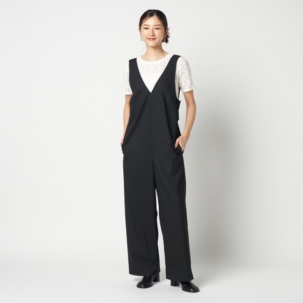 JUMP SUITS (V NECK) 詳細画像 ブラック 11