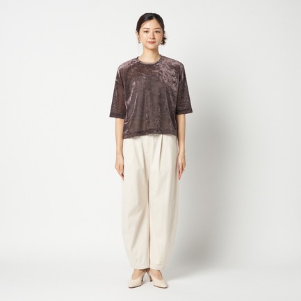 SHEER VELOUR TEE 詳細画像 ダークブラウン 1