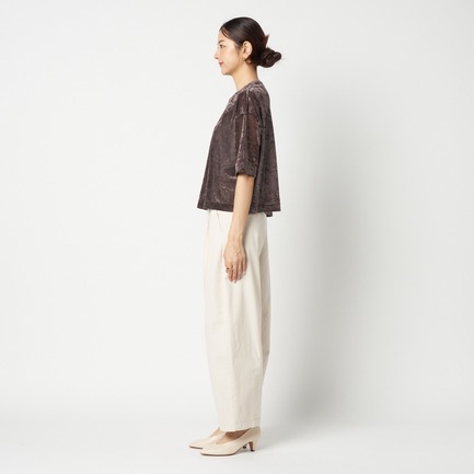 SHEER VELOUR TEE 詳細画像 ダークブラウン 2