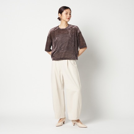 SHEER VELOUR TEE 詳細画像 ダークブラウン 4