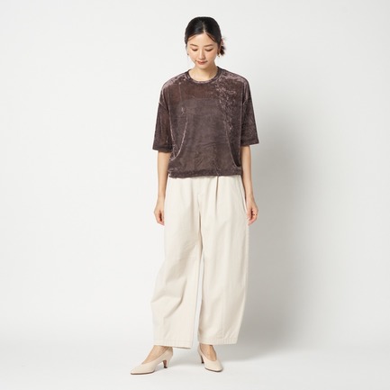 SHEER VELOUR TEE 詳細画像 ダークブラウン 5