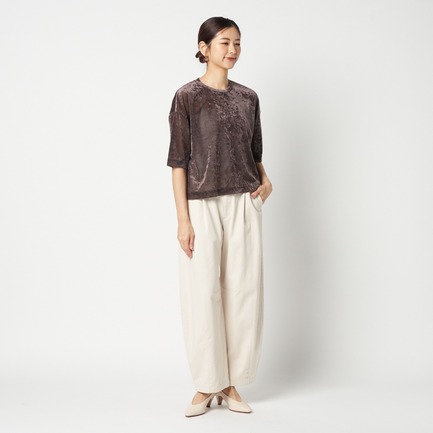 SHEER VELOUR TEE 詳細画像 ダークブラウン 6