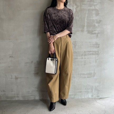 SHEER VELOUR TEE 詳細画像 ダークブラウン 7