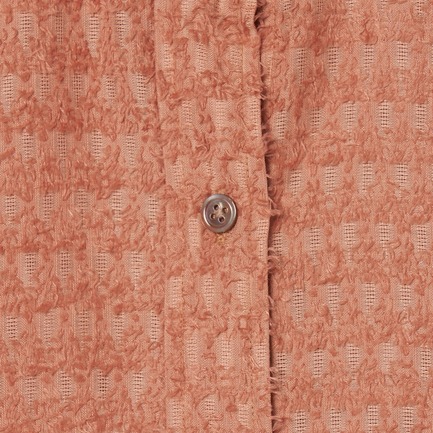CUT JACQUARD BAND COLLAR SHIRT 詳細画像 キャメル 5