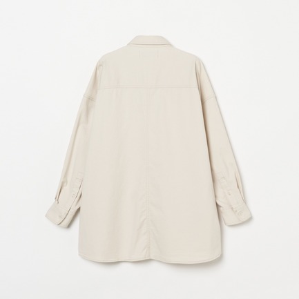 COTTON TWILL BIG SHIRT 詳細画像 アイボリー 1