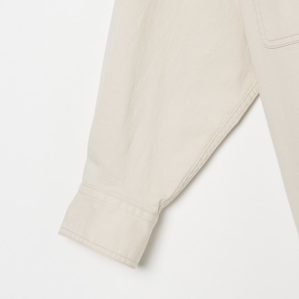 COTTON TWILL BIG SHIRT 詳細画像 アイボリー 3