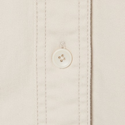 COTTON TWILL BIG SHIRT 詳細画像 アイボリー 6