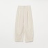 COTTON TWILL CURVY TUCK PANTS 詳細画像