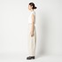 COTTON TWILL CURVY TUCK PANTS 詳細画像