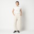 COTTON TWILL CURVY TUCK PANTS 詳細画像