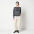 COTTON TWILL CURVY TUCK PANTS 詳細画像