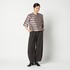 COTTON TWILL CURVY TUCK PANTS 詳細画像