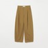 COTTON TWILL CURVY TUCK PANTS 詳細画像