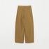 COTTON TWILL CURVY TUCK PANTS 詳細画像