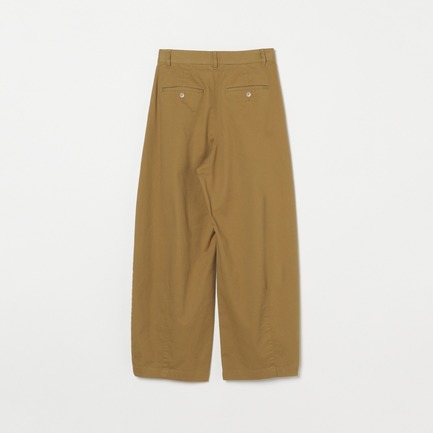 COTTON TWILL CURVY TUCK PANTS 詳細画像 キャメル 1