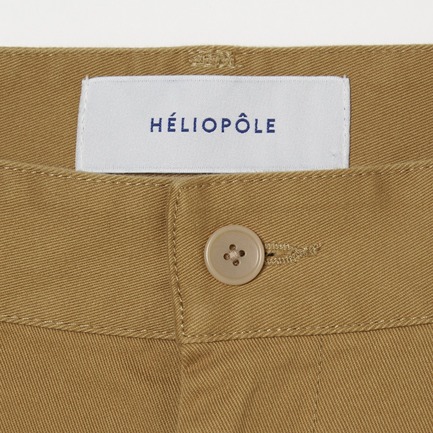 COTTON TWILL CURVY TUCK PANTS 詳細画像 キャメル 6